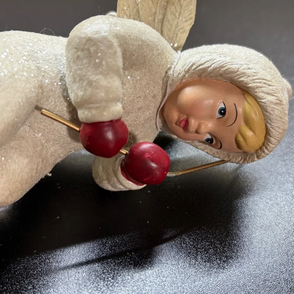 Midwest of canon falls shelf angel with fishing pole & star on the end figurine